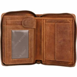 Greenburry Herrengeldbörsen Hochformat<Vintage Sternzeichen Geldbörse Leder 10 cm krebs