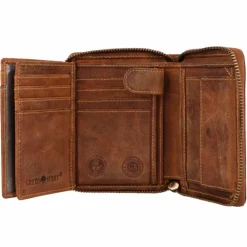 Greenburry Herrengeldbörsen Hochformat<Vintage Sternzeichen Geldbörse Leder 10 cm jungfrau