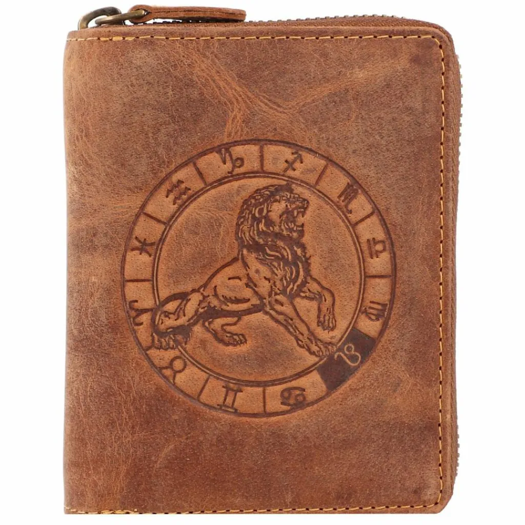 Herren Greenburry Vintage Sternzeichen Geldbörse Leder 10 cm