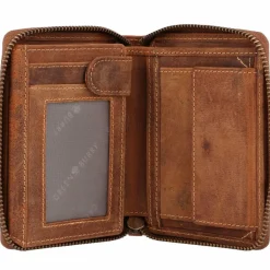 Herren Greenburry Vintage Sternzeichen Geldbörse Leder 10 cm