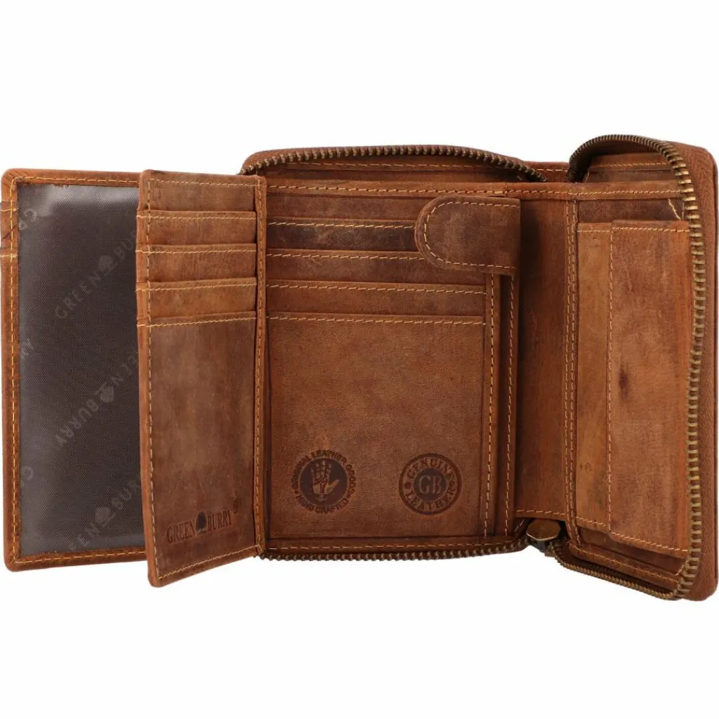 Herren Greenburry Vintage Sternzeichen Geldbörse Leder 10 cm
