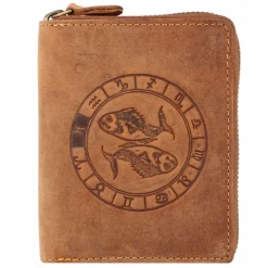 Herren Greenburry Vintage Sternzeichen Geldbörse Leder 10 cm