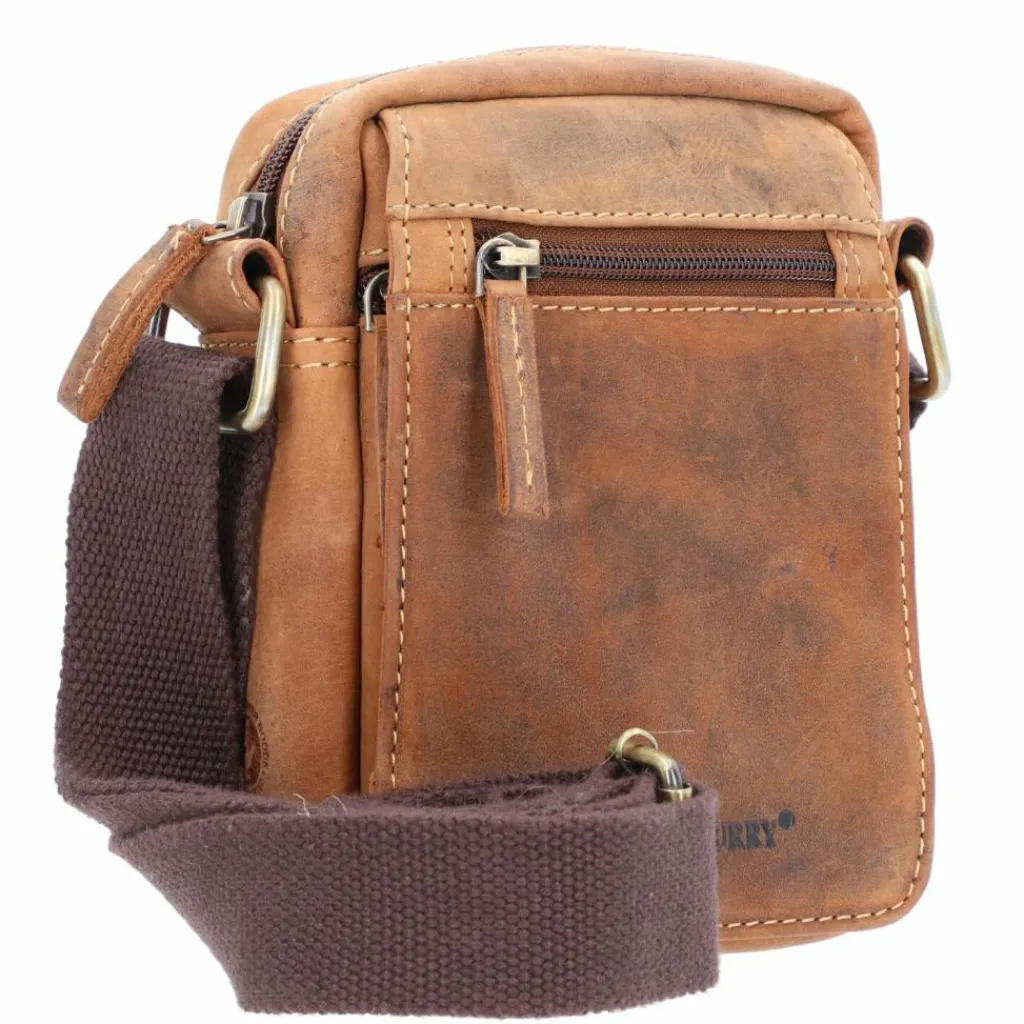 Greenburry Umhängetaschen<Vintage Travel 2 Umhängetasche Leder 15 cm brown