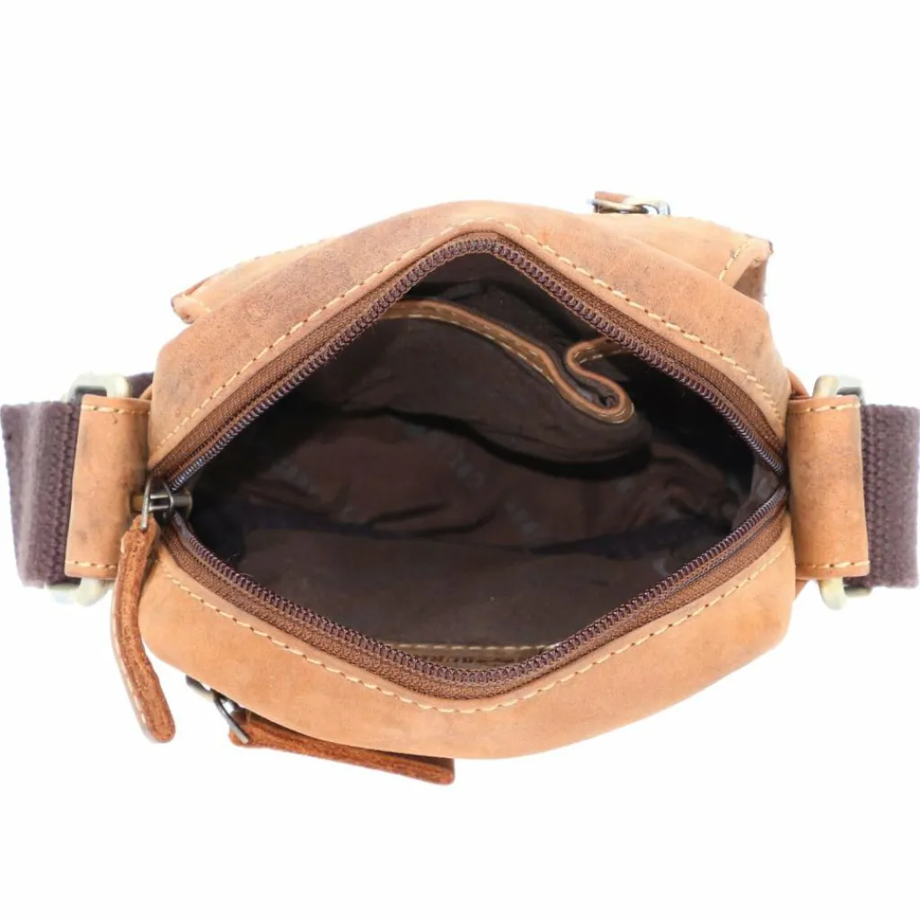 Greenburry Umhängetaschen<Vintage Travel 2 Umhängetasche Leder 15 cm brown