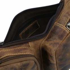 Greenburry Vintage Umhängetasche Leder 43 cm brown