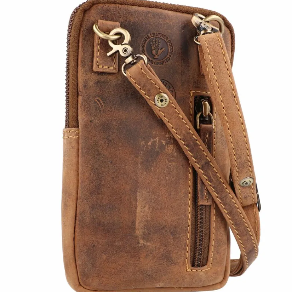Greenburry Umhängetaschen<Vintage Umhängetasche Leder 11 cm brown