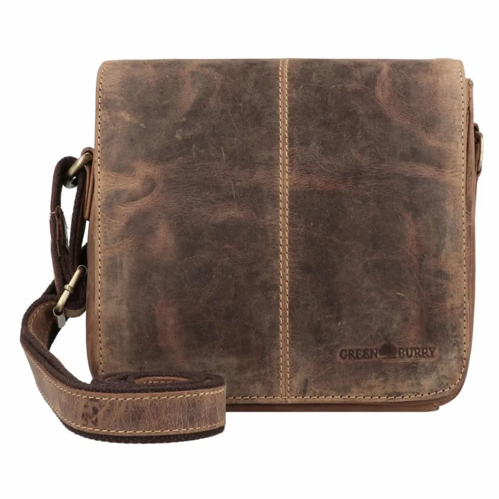 Greenburry Vintage Umhängetasche Leder 20 cm