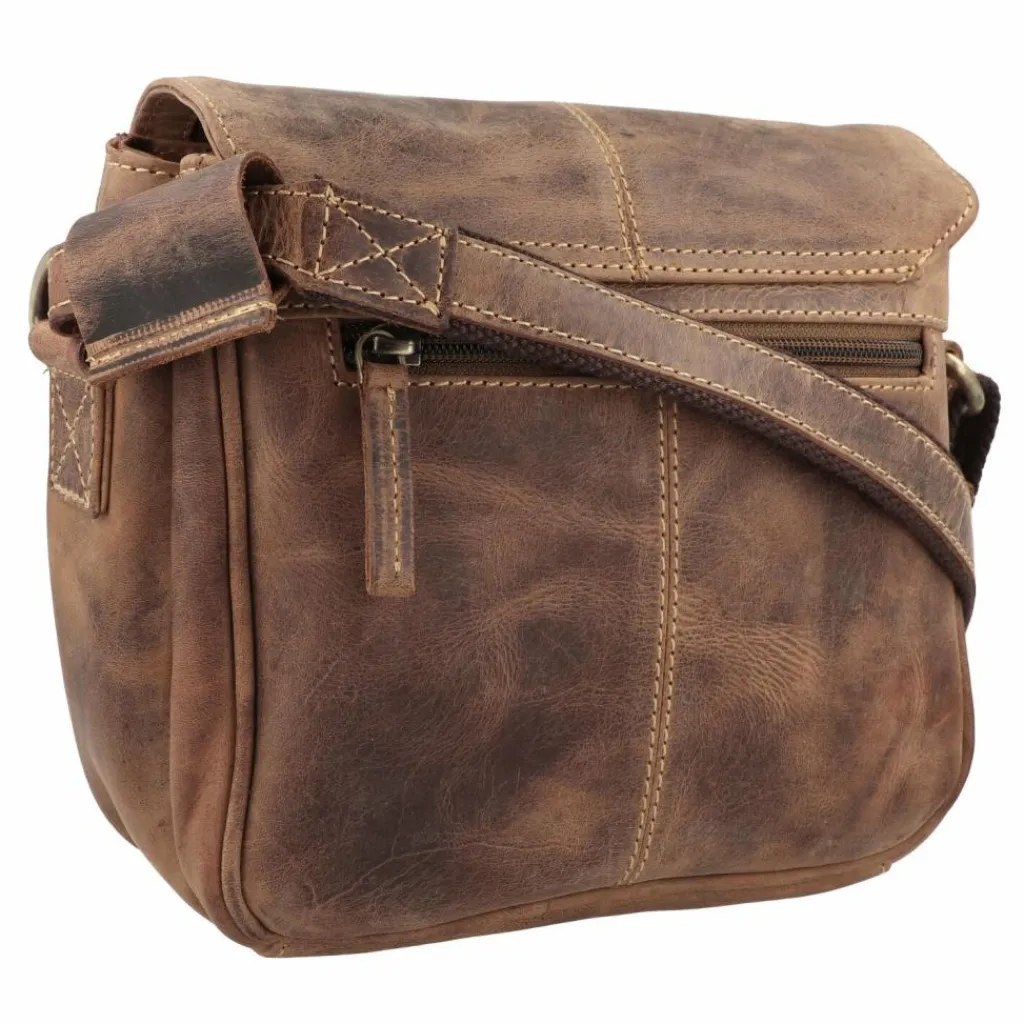 Greenburry Vintage Umhängetasche Leder 20 cm