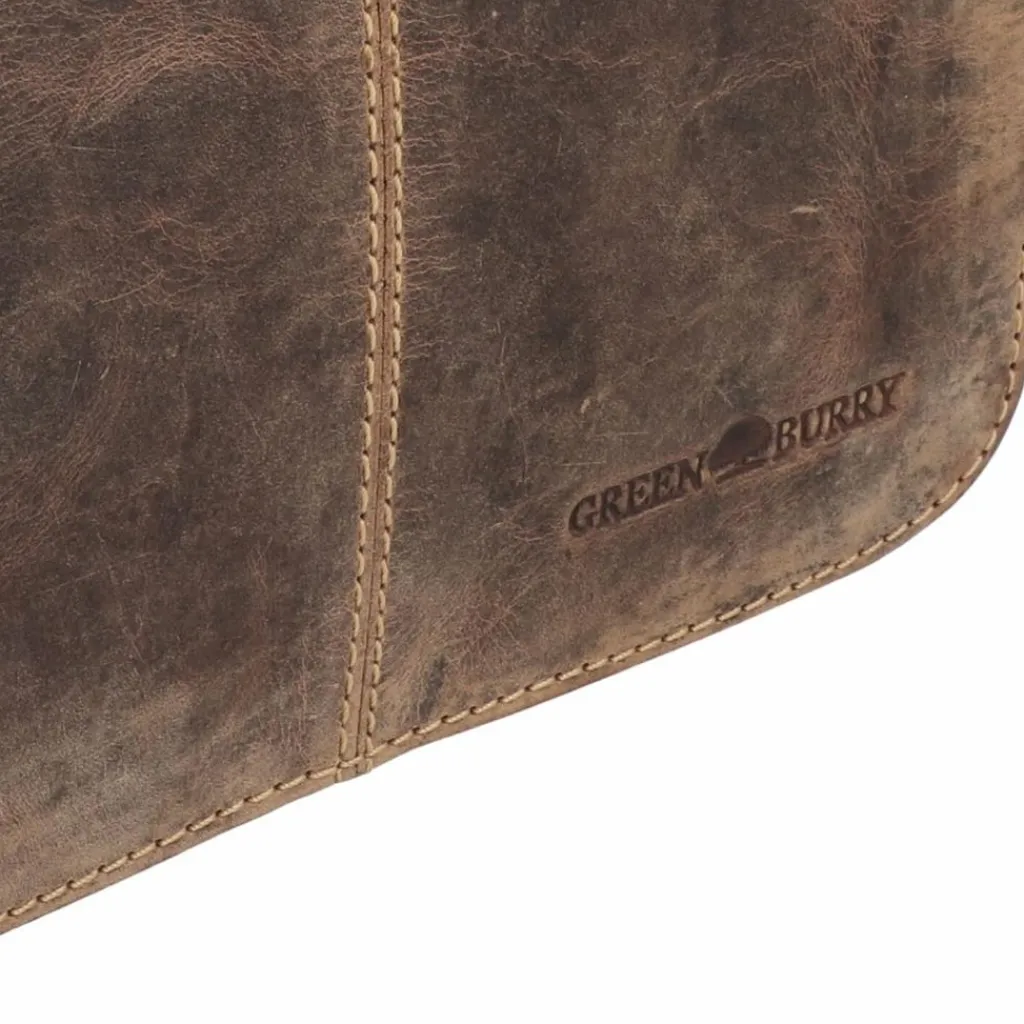 Greenburry Vintage Umhängetasche Leder 20 cm
