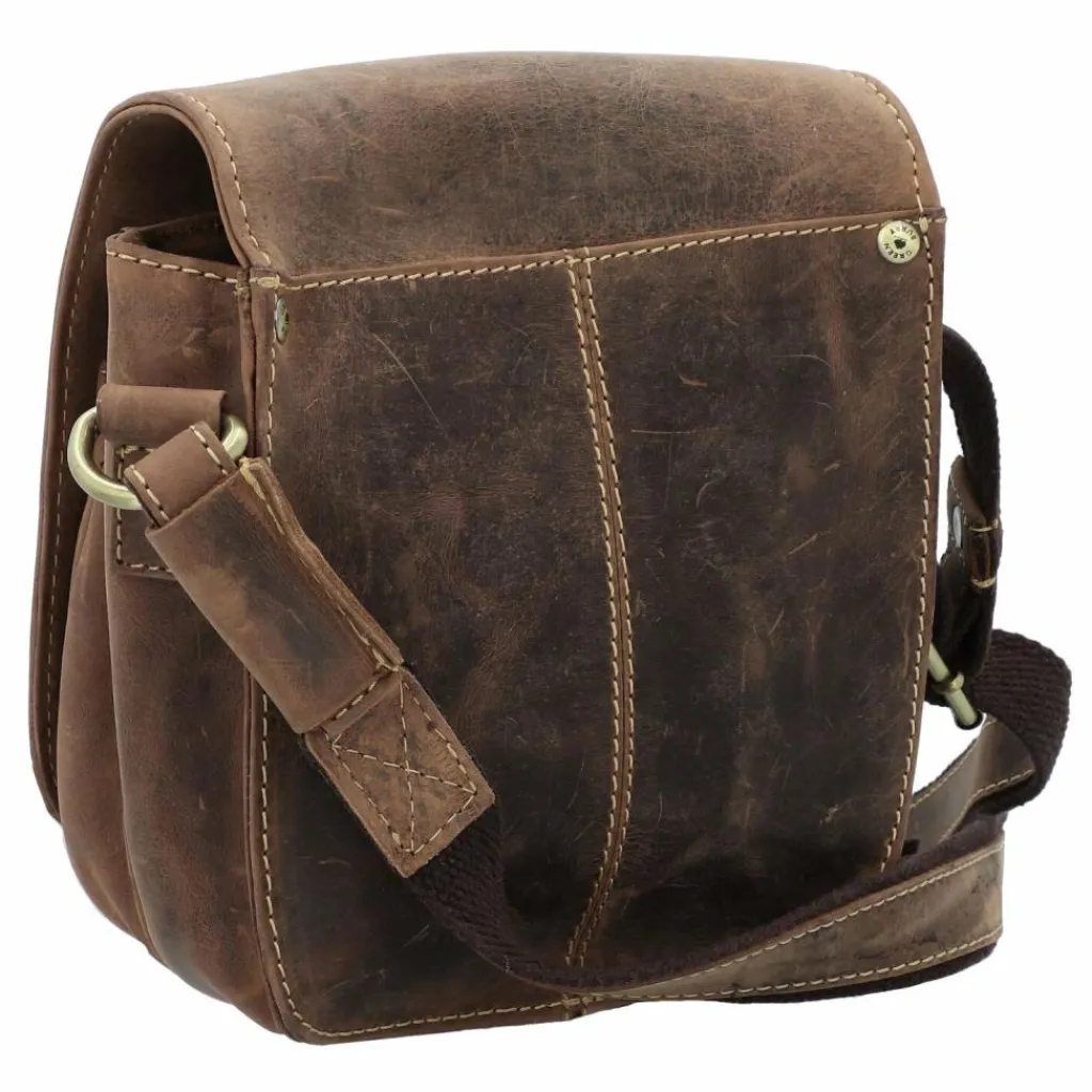 Discount Greenburry Vintage Umhängetasche Leder 16 cm brown