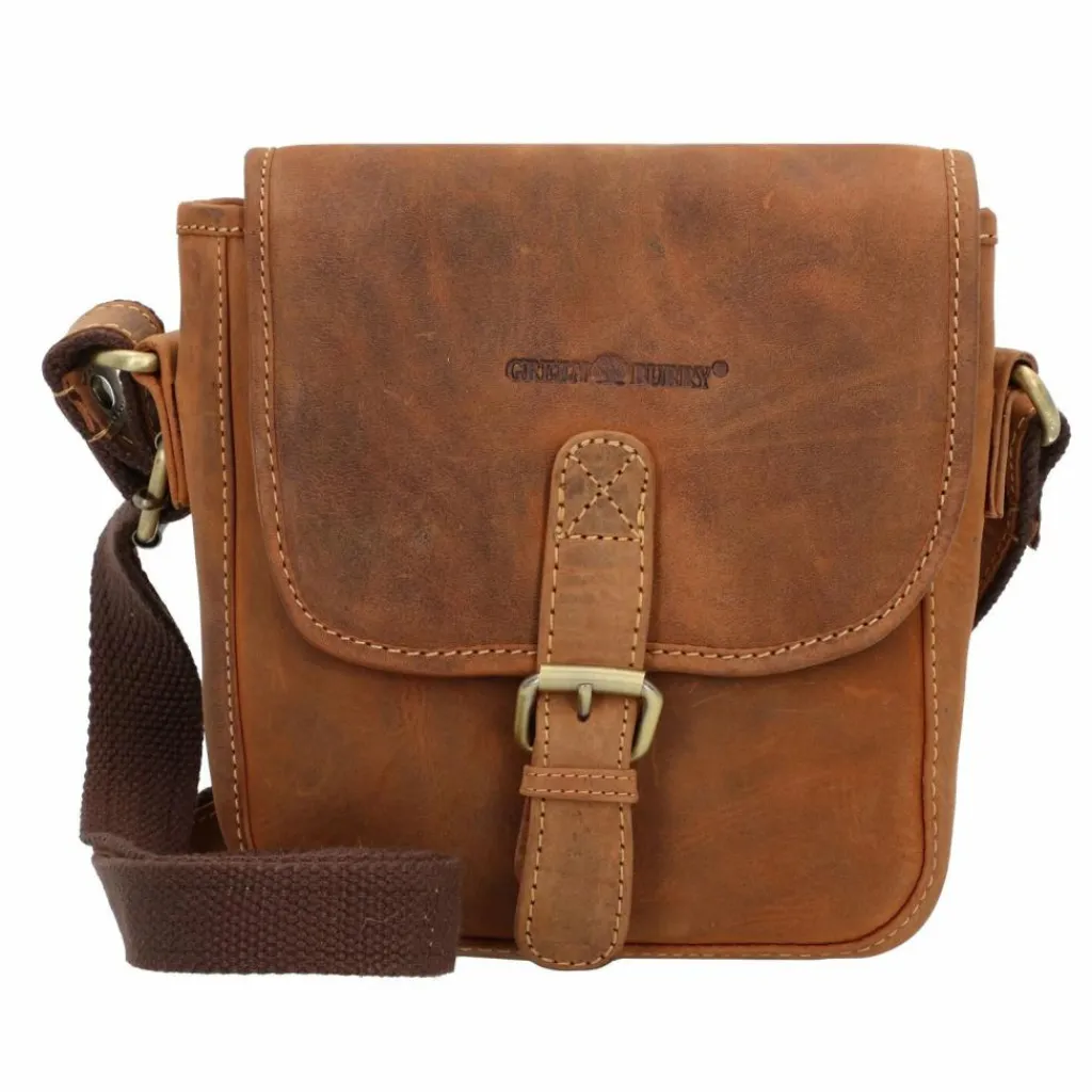 Greenburry Vintage Umhängetasche Leder 21 cm