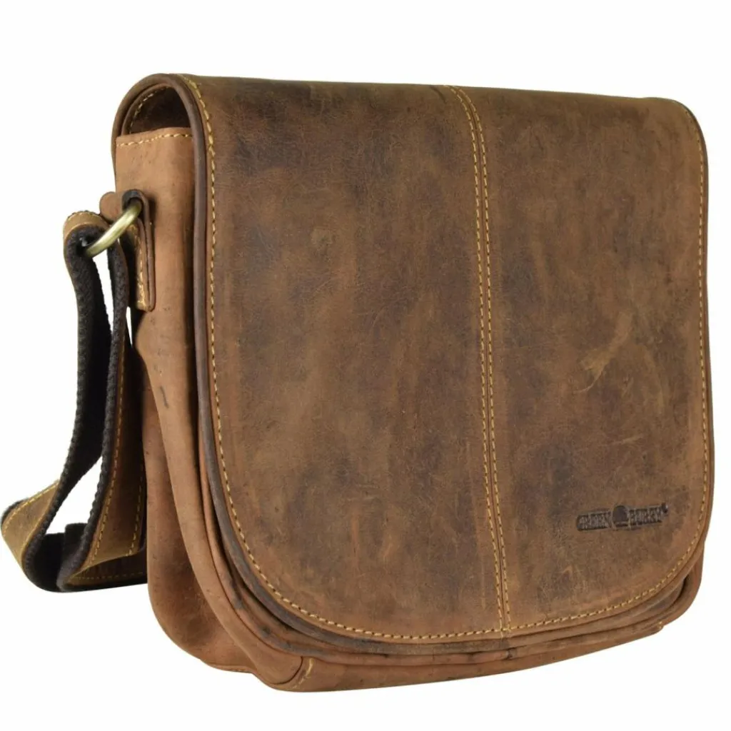 Greenburry Umhängetaschen<Vintage Umhängetasche Leder 28 cm braun