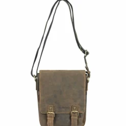 Greenburry Vintage Umhängetasche Leder 25 cm
