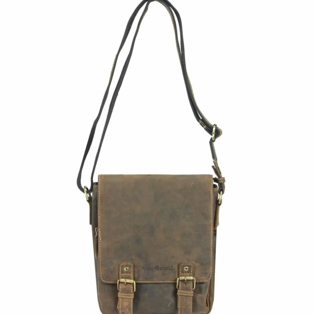 Greenburry Vintage Umhängetasche Leder 25 cm