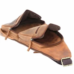 Greenburry Umhängetaschen<Vintage Umhängetasche Leder 20 cm brown