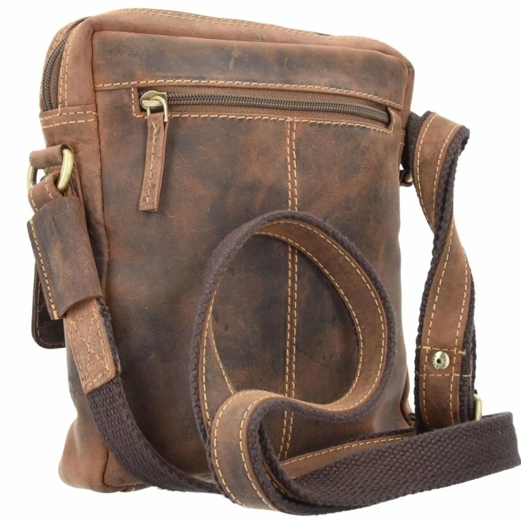Greenburry Umhängetaschen<Vintage Umhängetasche Leder 20 cm brown