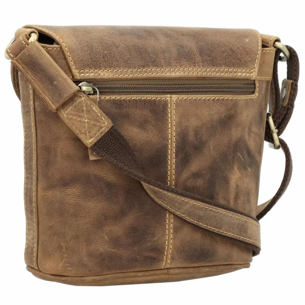 Greenburry Umhängetaschen<Vintage Umhängetasche Leder 20 cm brown