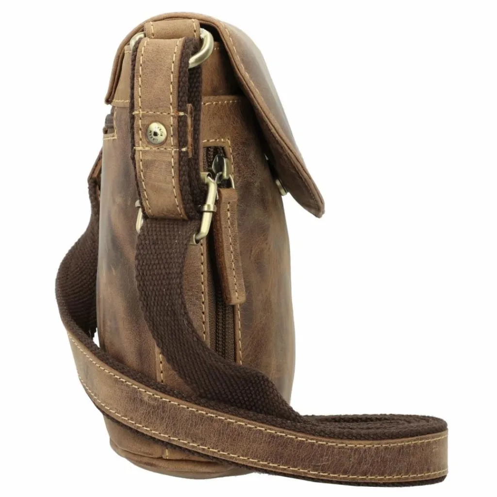 Greenburry Umhängetaschen<Vintage Umhängetasche Leder 20 cm brown