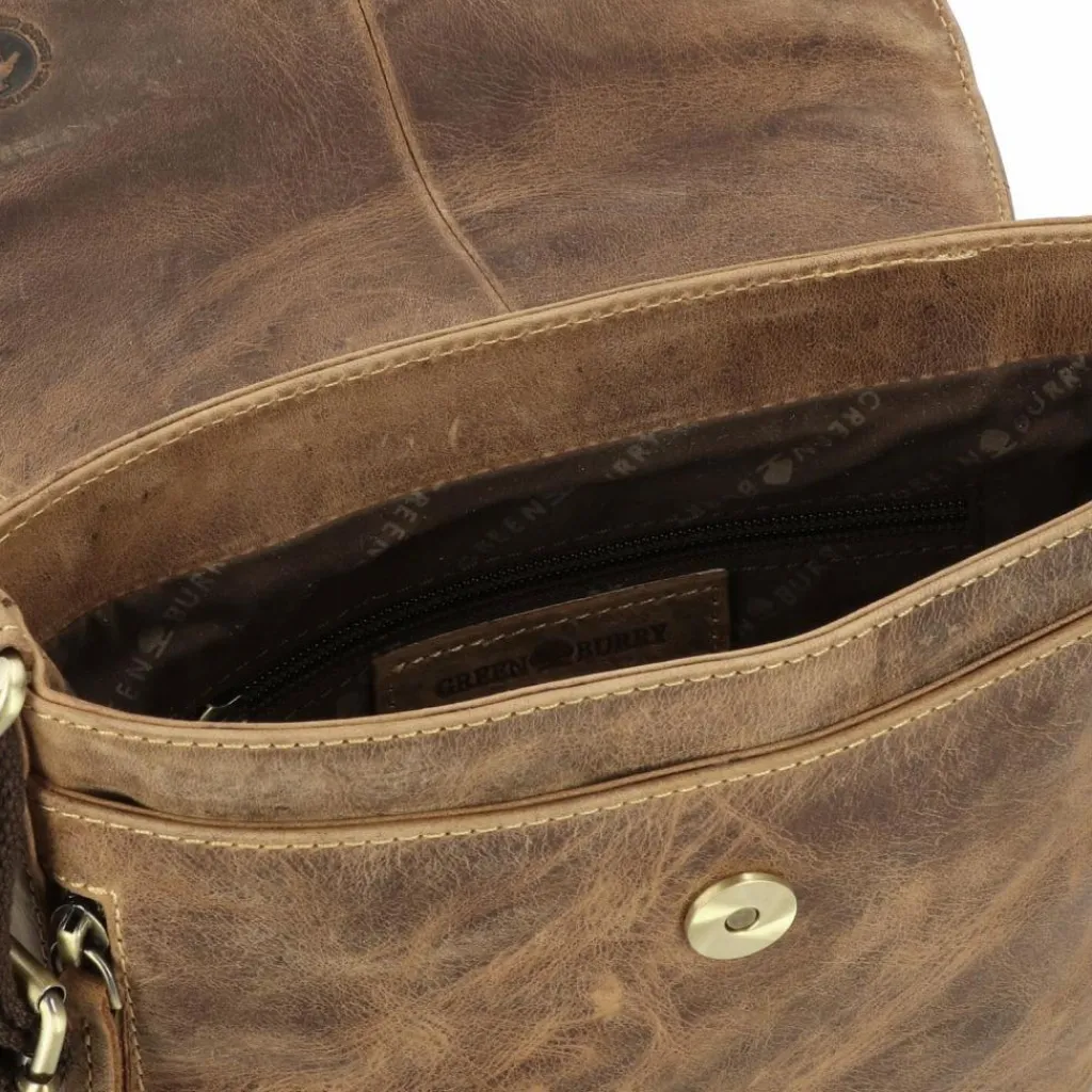Greenburry Umhängetaschen<Vintage Umhängetasche Leder 20 cm brown