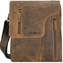 Greenburry Vintage Umhängetasche I Leder 17 cm brown