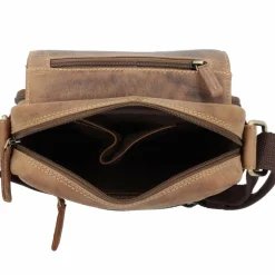 Greenburry Vintage Umhängetasche Leder 20 cm