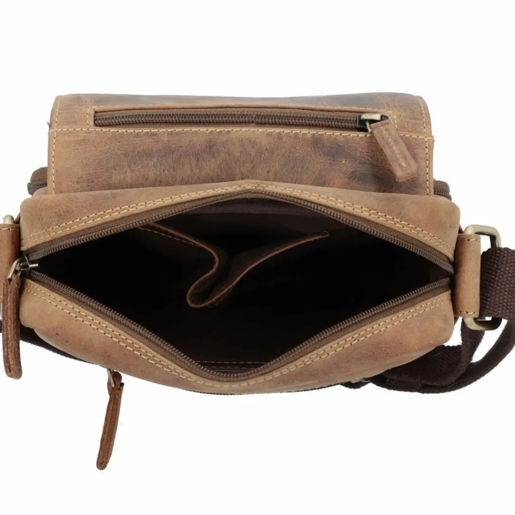 Greenburry Vintage Umhängetasche Leder 20 cm