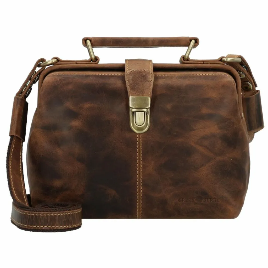 Greenburry Umhängetaschen<Vintage Umhängetasche Leder 24 cm brown