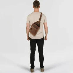 Greenburry Umhängetaschen<Vintage Umhängetasche Leder 41 cm brown