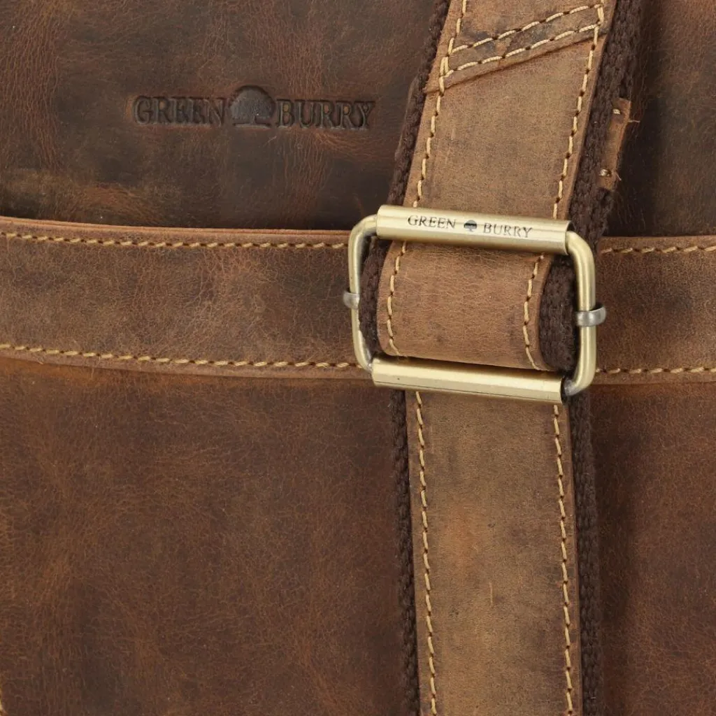 Greenburry Umhängetaschen<Vintage Umhängetasche Leder 41 cm brown