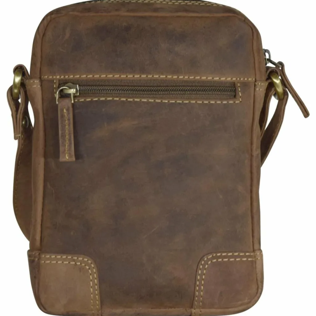 Discount Greenburry Vintage Umhängetasche Leder 18 cm braun