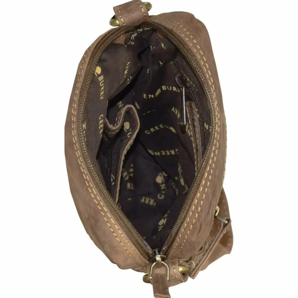 Discount Greenburry Vintage Umhängetasche Leder 18 cm braun