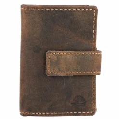 Greenburry Visitenkartenetuis<Vintage Visitenkartenetui RFID Leder 7 cm brown