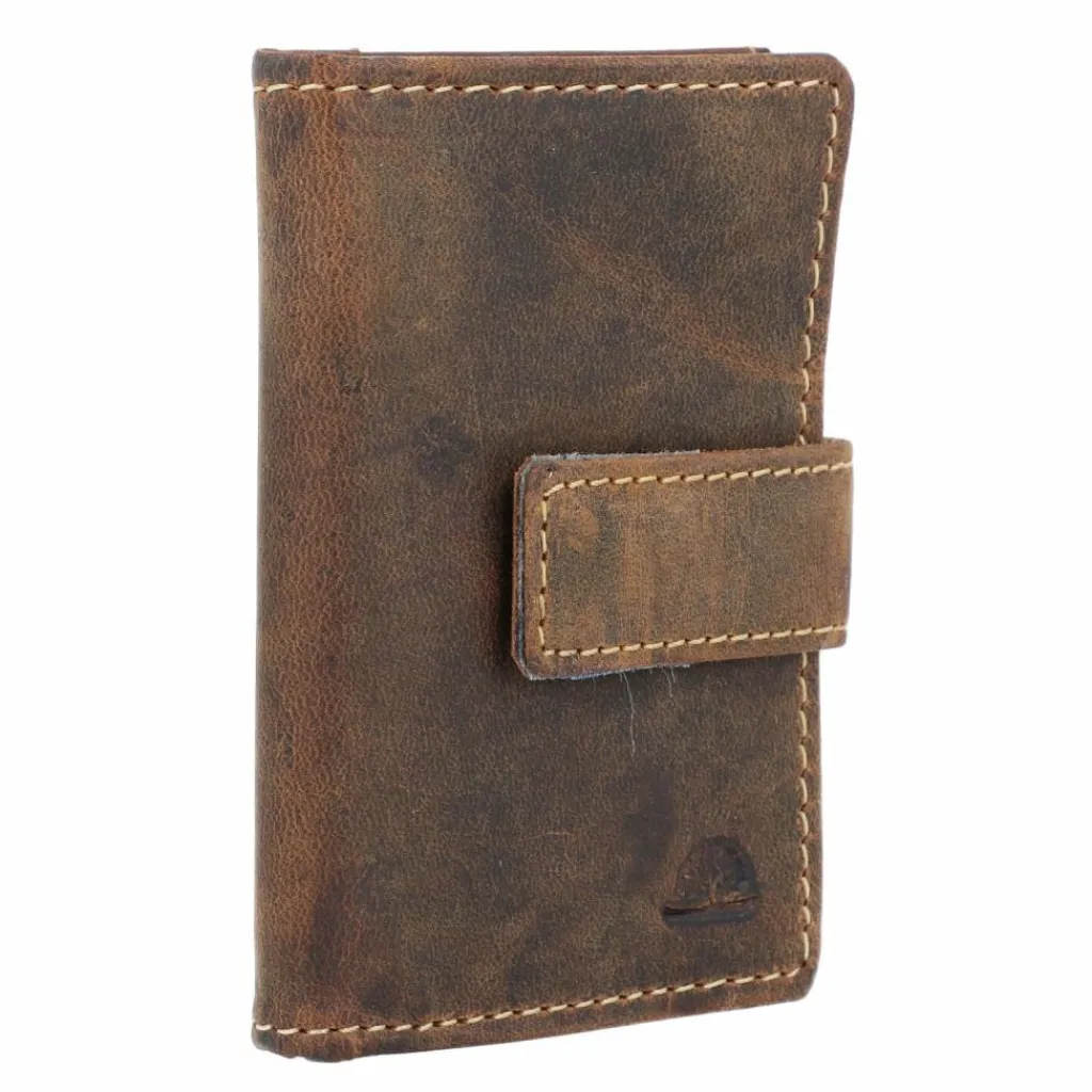 Greenburry Visitenkartenetuis<Vintage Visitenkartenetui RFID Leder 7 cm brown