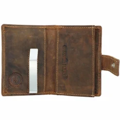 Greenburry Visitenkartenetuis<Vintage Visitenkartenetui RFID Leder 7 cm brown