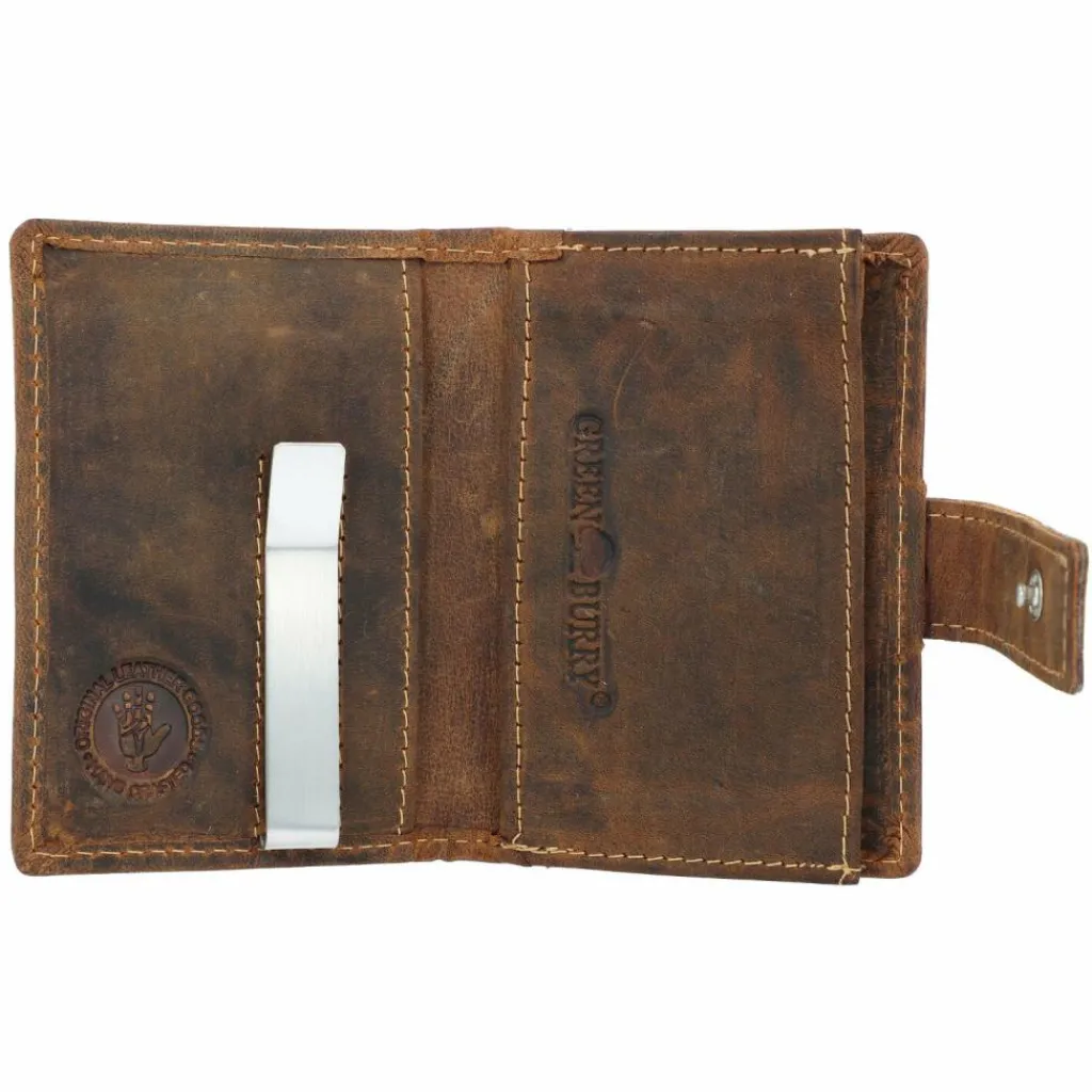 Greenburry Visitenkartenetuis<Vintage Visitenkartenetui RFID Leder 7 cm brown