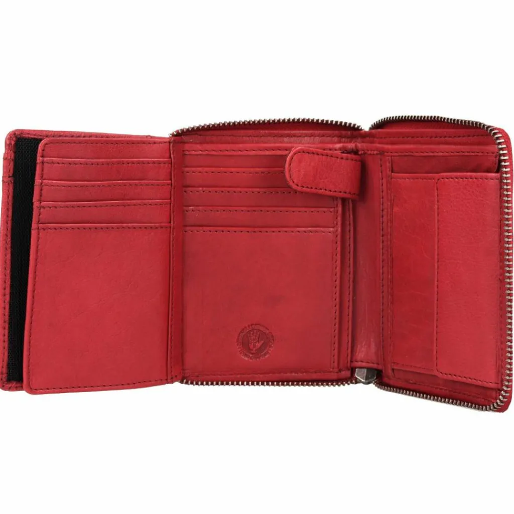 Herren Greenburry Vintage Washed Geldbörse Leder 10 cm