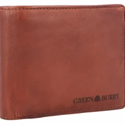 Greenburry Herrengeldbörsen Querformat<Vintage Washed Geldbörse Leder 13 cm chestnut