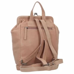 Greenburry Lederrucksäcke|City Rucksäcke<Vintage washed City Rucksack Leder 27 cm taupe