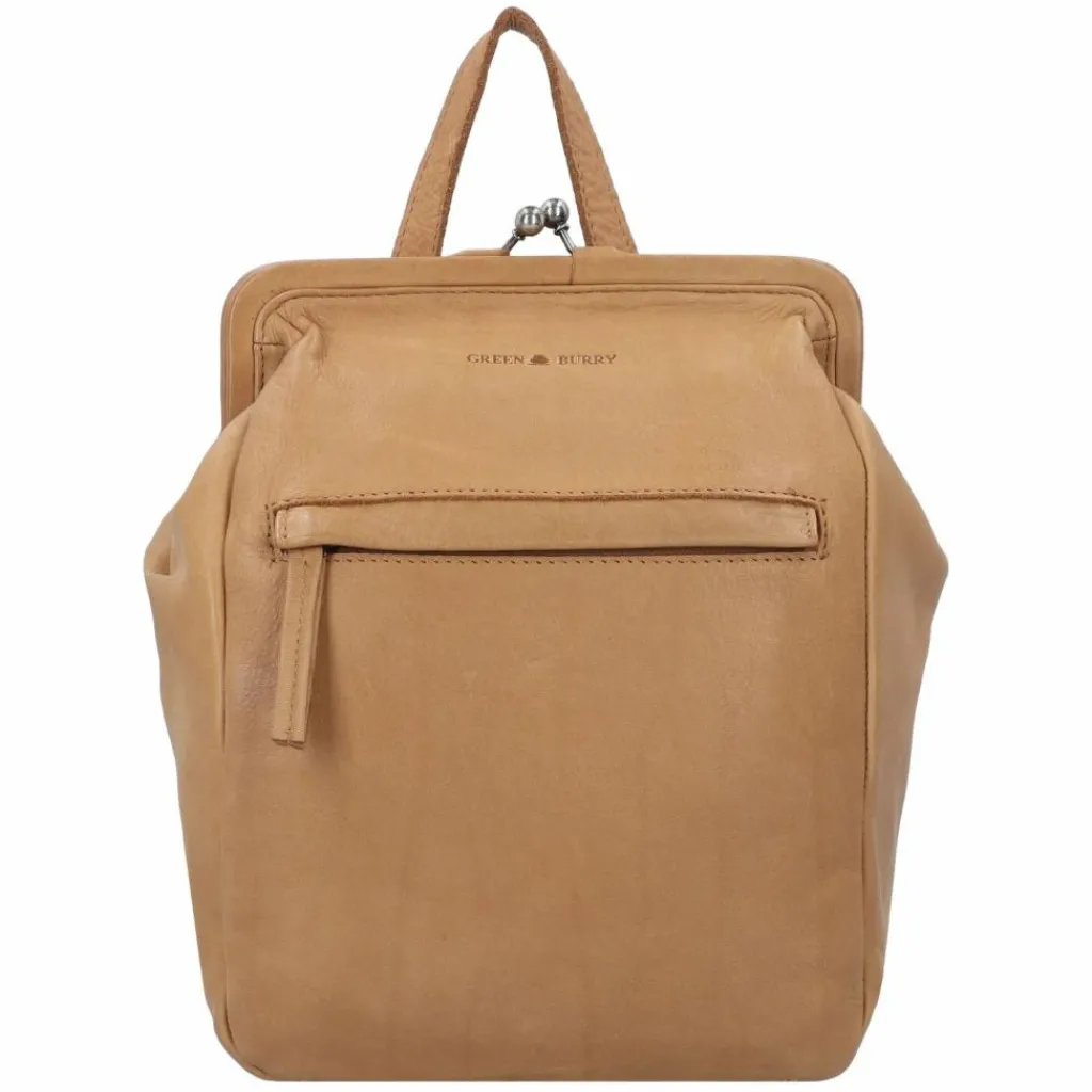 Greenburry Lederrucksäcke|City Rucksäcke<Vintage washed City Rucksack Leder 27 cm cognac