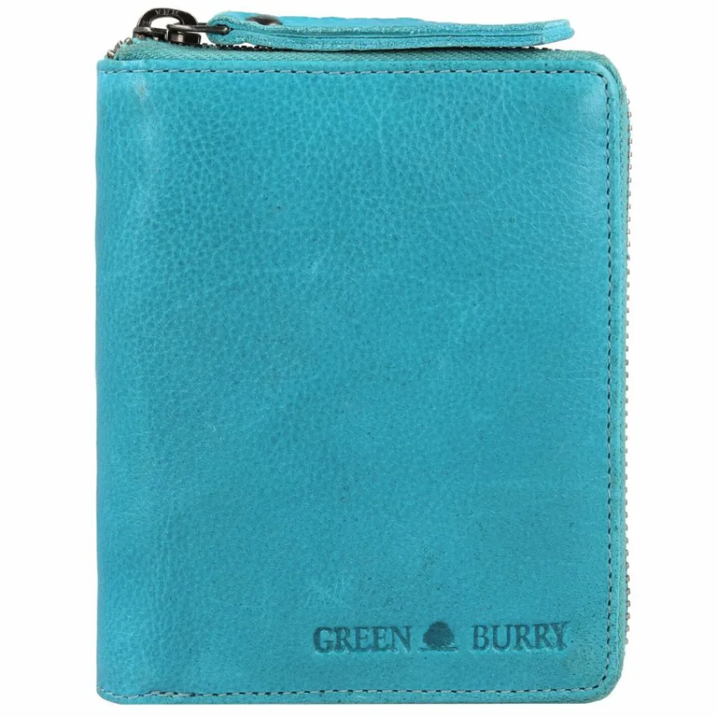 Herren Greenburry Vintage Washed Geldbörse Leder 10 cm