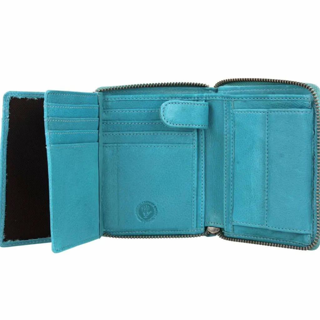 Herren Greenburry Vintage Washed Geldbörse Leder 10 cm