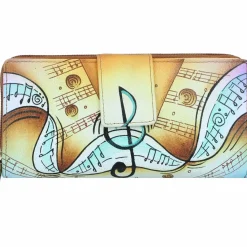 Outlet Greenland Nature Art+Craft Geldbörse RFID Leder 20 cm handbemalt