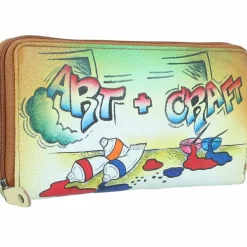 Damen Greenland Nature Art+Craft Geldbörse RFID Leder 20 cm