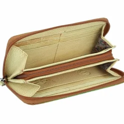 Damen Greenland Nature Art+Craft Geldbörse RFID Leder 20 cm