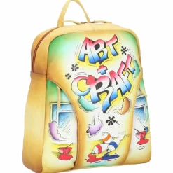 Online Greenland Nature Art+Craft City Rucksack Leder 37 cm handbemalt