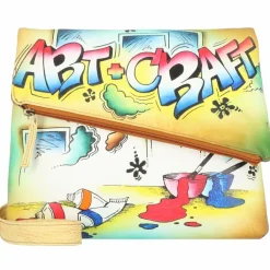 Greenland Nature Umhängetaschen<Art+Craft Umhängetasche Leder 30 cm handbemalt