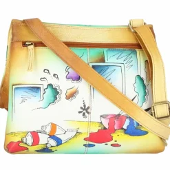 Greenland Nature Umhängetaschen<Art+Craft Umhängetasche Leder 30 cm handbemalt