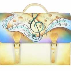 Best Greenland Nature Art+Craft Aktentasche Leder 41 cm Laptopfach handbemalt