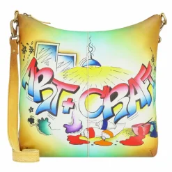 Greenland Nature Umhängetaschen<Art+Craft Umhängetasche Leder 34 cm handbemalt