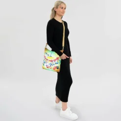 Greenland Nature Umhängetaschen<Art+Craft Umhängetasche Leder 34 cm handbemalt